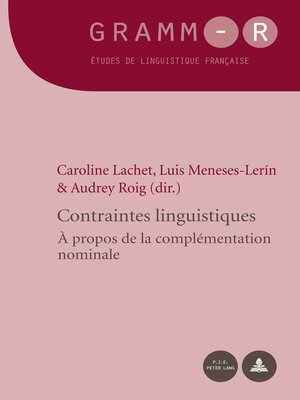 cover image of Contraintes linguistiques